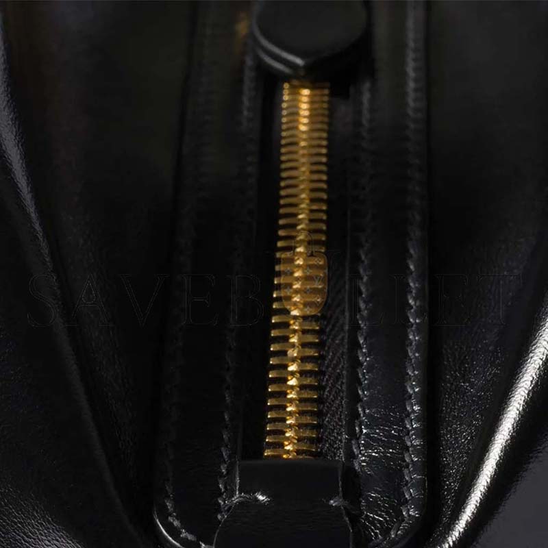 MIU MIU BAULETTO GLOSSY LEATHER TOP-HANDLE BAG 5BB182 (28*15*13cm)